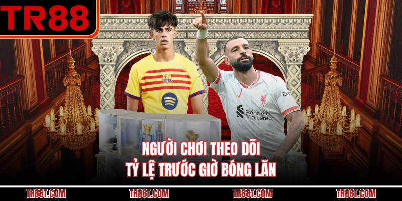Người chơi theo dõi tỷ lệ trước giờ bóng lăn